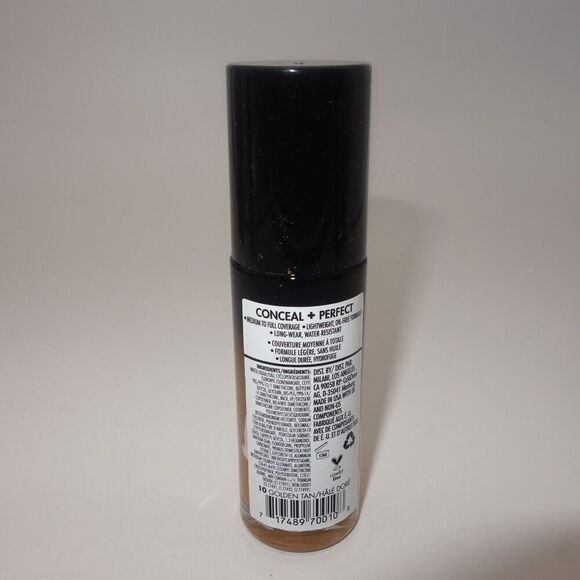 NEW Set of 2 Milani Conceal Perfect 2 in 1 Foundation Concealer #10 Golden Tan - Picture 3 of 3